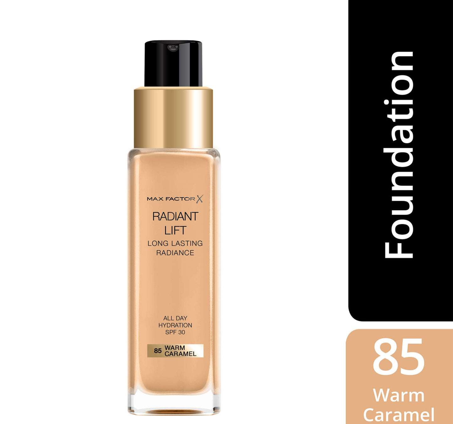 Max Factor Radiant Lift Foundation, 085 Warm Caramel, 30 ml
