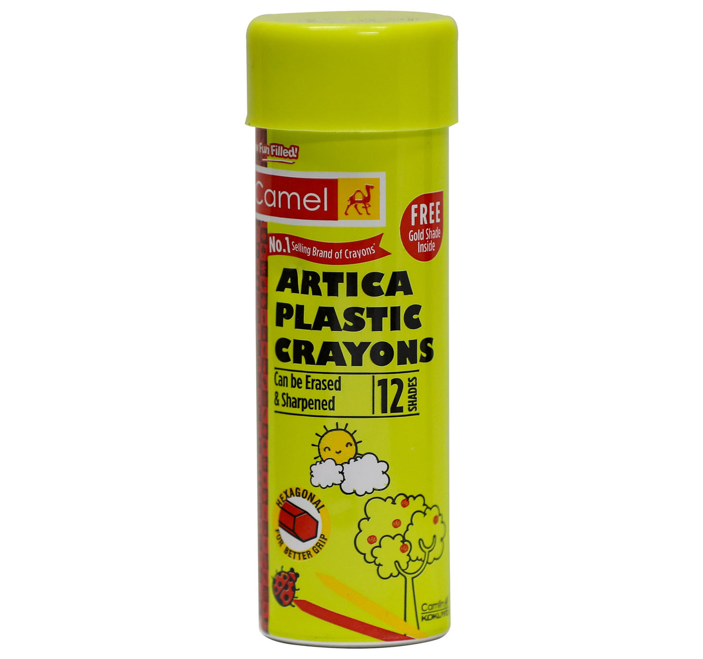 Camel Artica Plastic Crayons 12 shades