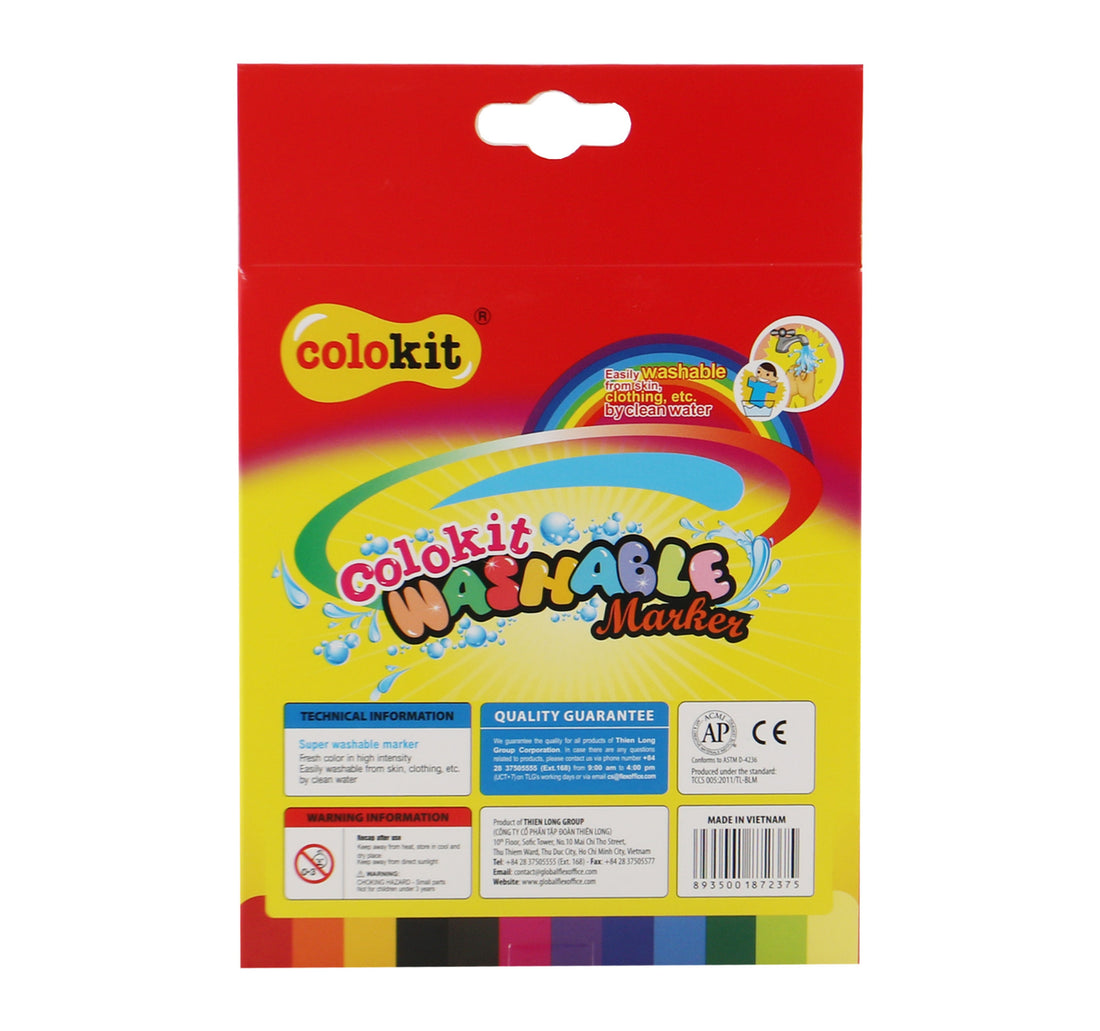 Flex Office Colokit Washable Marker SWM-C01 12pcs