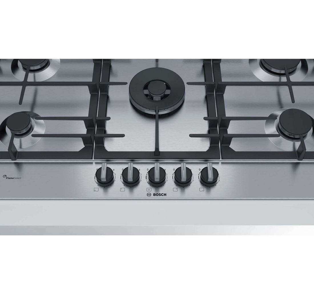 Bosch Built-In Gas Hob PCR9A5B90M 90cm Stainless-Steel Gas Hob 5Burner