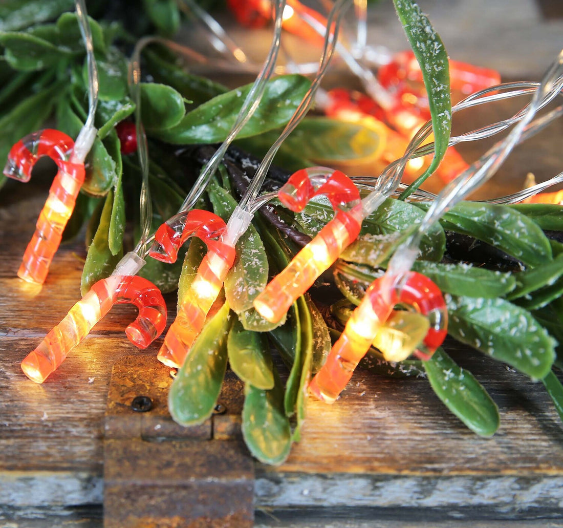 Party Fusion Battery Operated Santa Stick LED Light 10's A190355