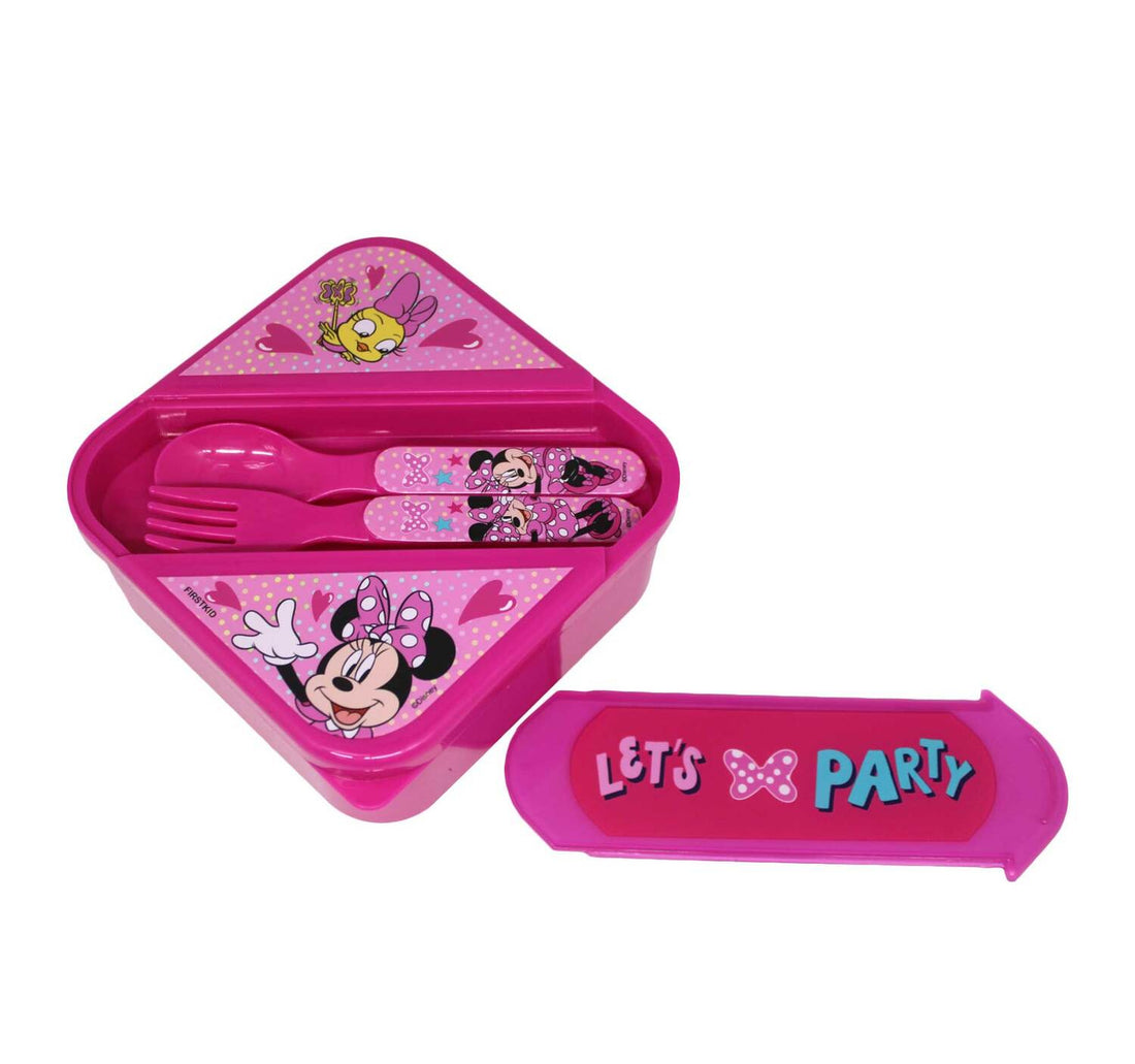 Minnie Lunch Box with Cutlery