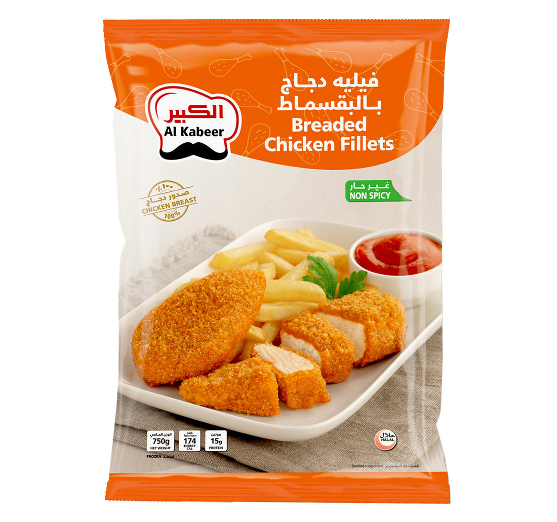 Al Kabeer Breaded Chicken Fillet 750 g