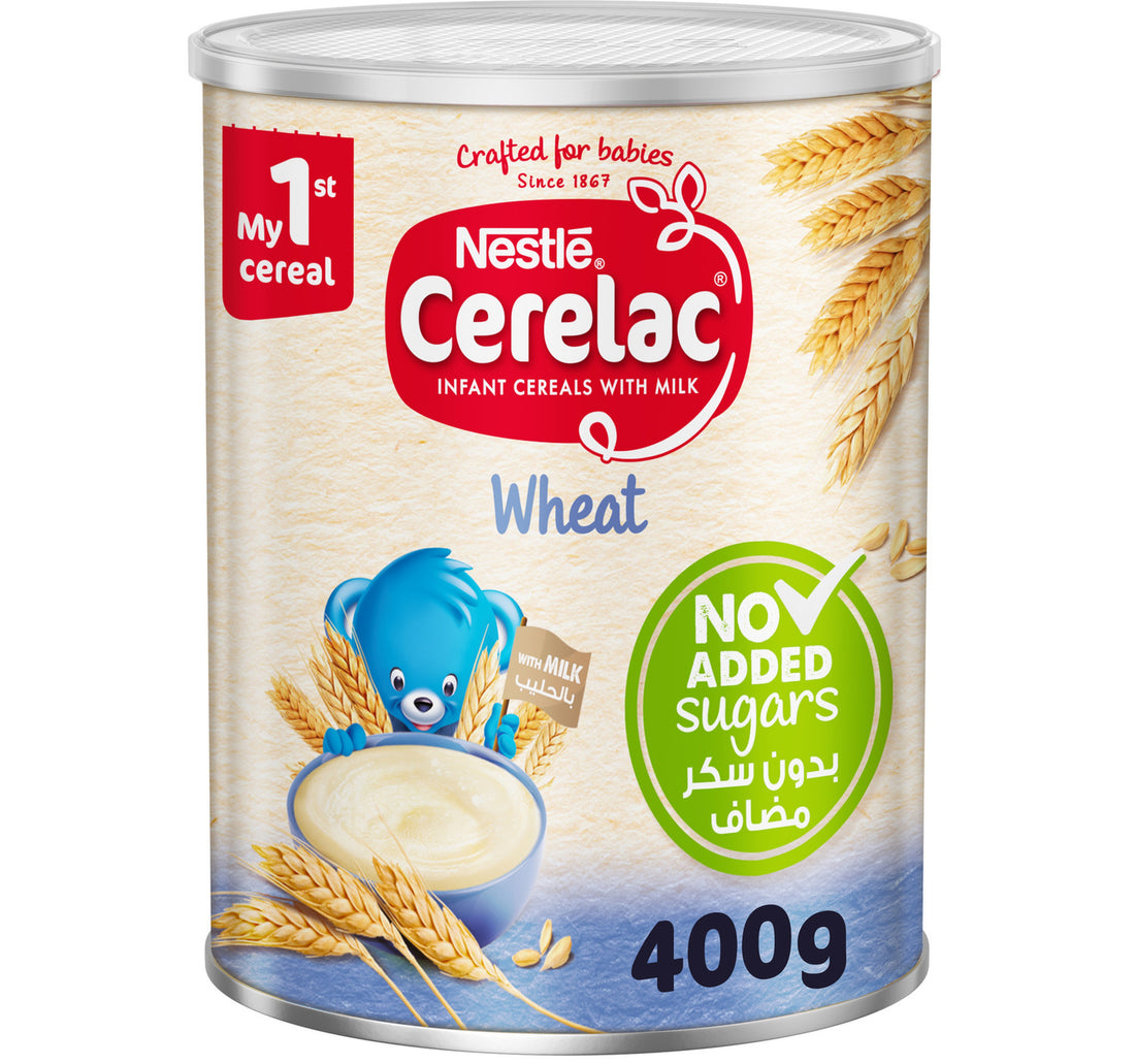 Nestle Cerelac Wheat Infant Cereals No Added Sugars Tin 400 g