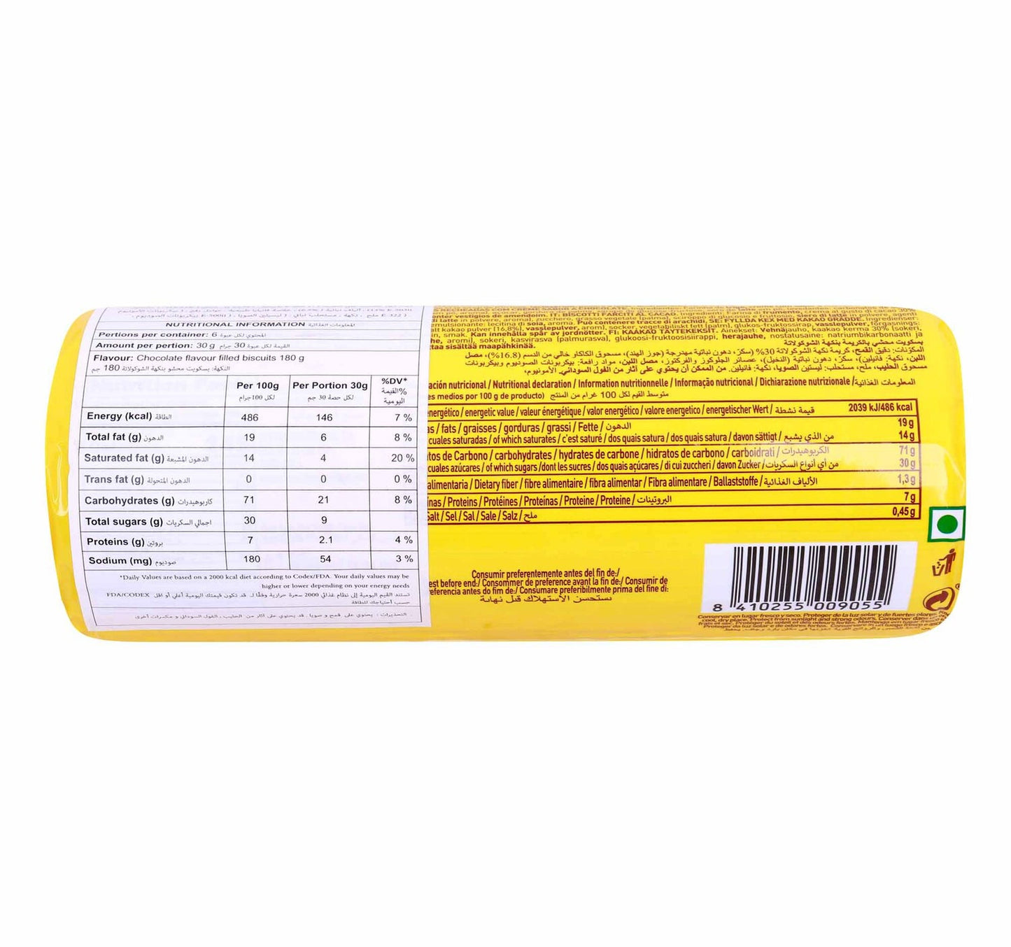 Elgorriaga Biscuit Filled with Chocolate Cream 180 g