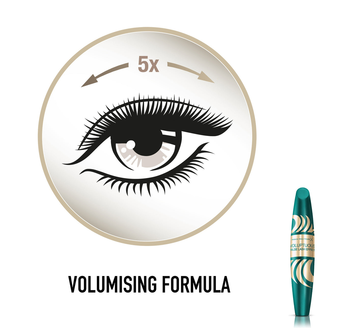 Max Factor Voluptuous False Lash Effect Mascara, Extreme Black, 13 ml