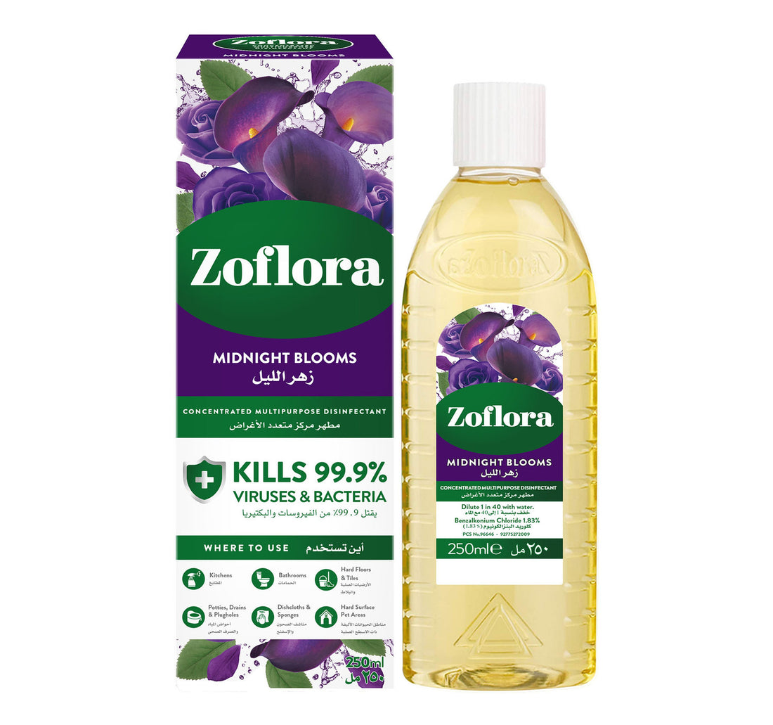 مطهر مركز متعدد الأغراض برائحة أزهار الليل من زوفلورا، 250 مل