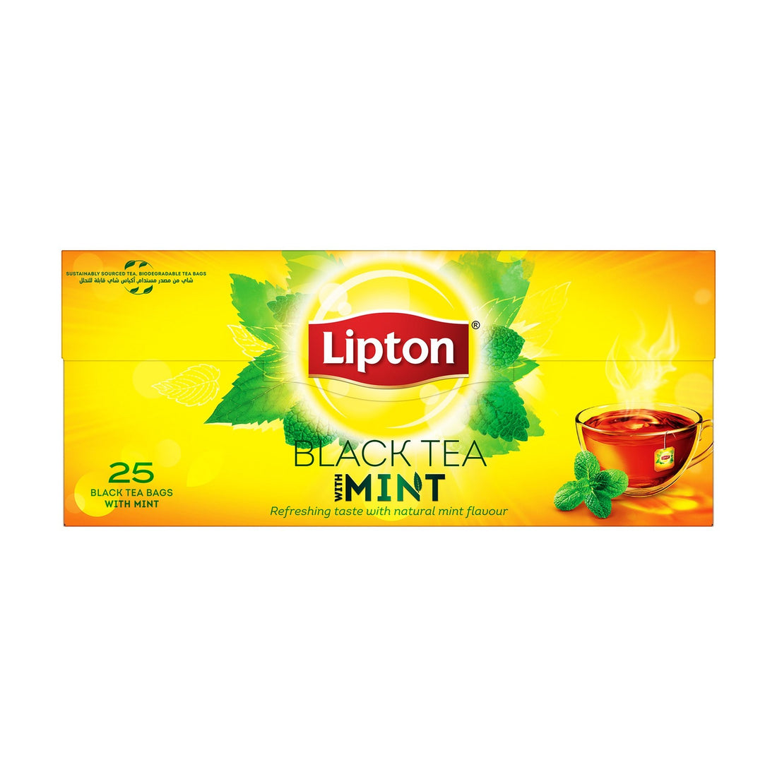 Lipton Mint Black Tea 25 Teabags