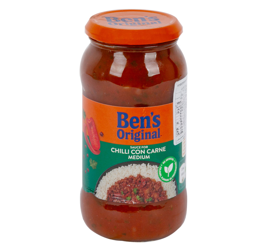 صلصة بن الأصلية للفلفل الحار مع اللحم متوسطة الحجم 450 جم