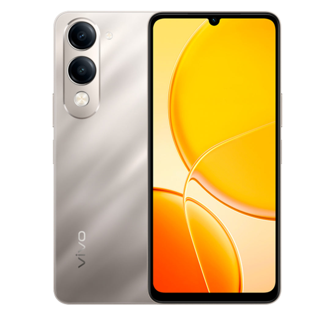 Vivo Y04 4G Smartphone, 4 GB RAM, 128 GB Storage, Titanium Gold