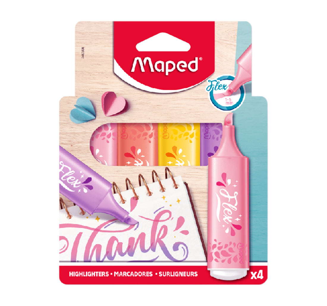 Maped Flex Highlighter 4pcs MD-740308