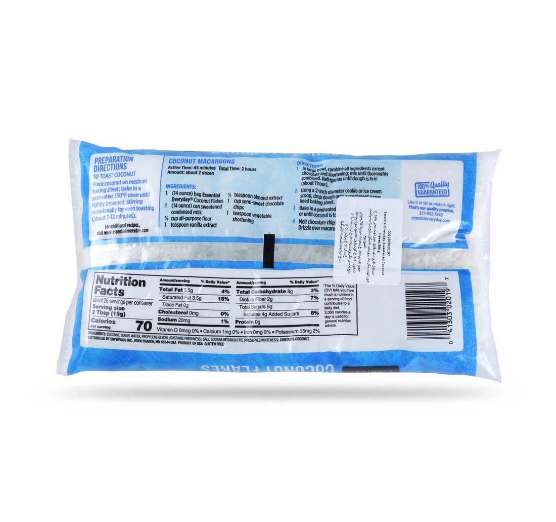 Essential Everyday Sweetened Coconut Flakes 396 g