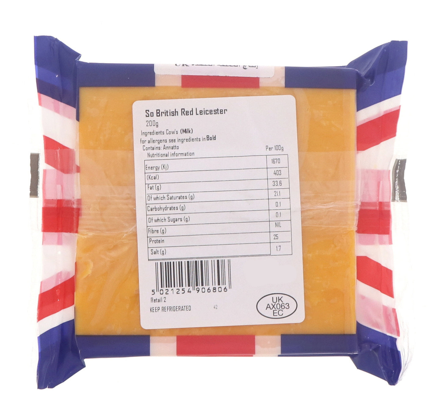 So British Red Leicester Cheese 200 g