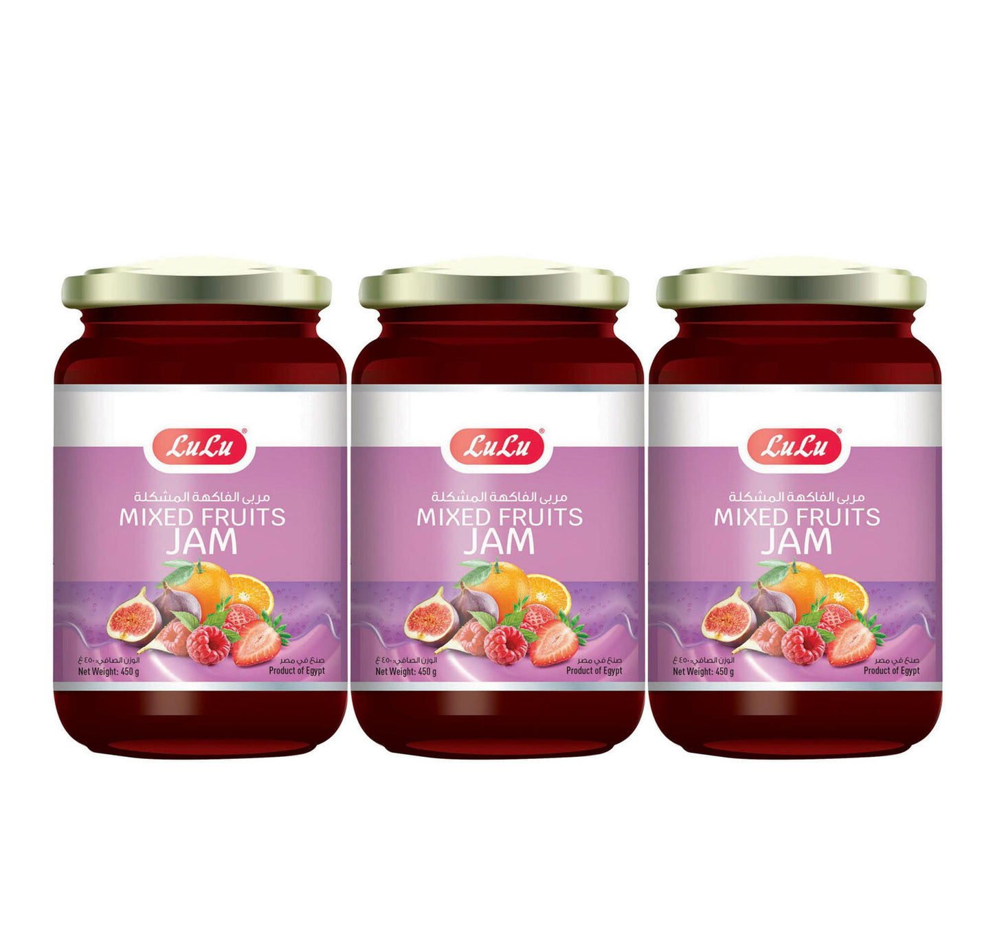 LuLu Mixed Fruits Jam 3 x 450 g