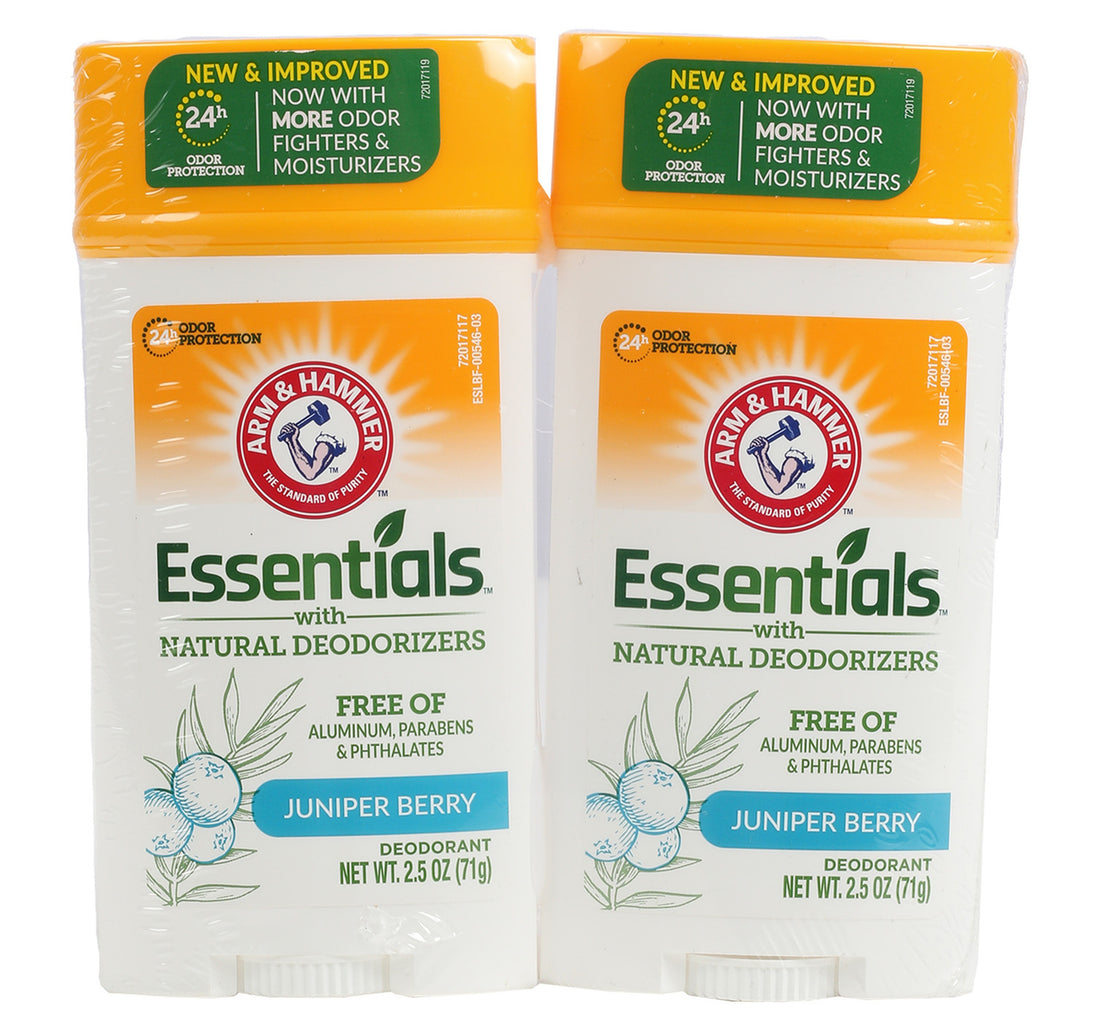Arm & Hammer Essentials Juniper Berry Deodorant Stick 2 x 71 g
