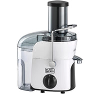 Black+Decker 800 W Juicer With 1.5L Large Pulp Container, White, JE780-B5