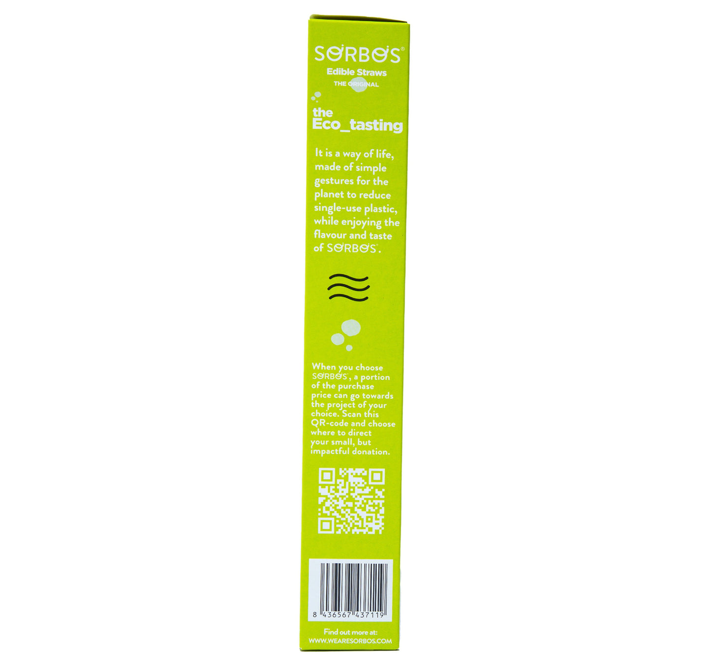 Sorbos Edible Straws Lime 128 g
