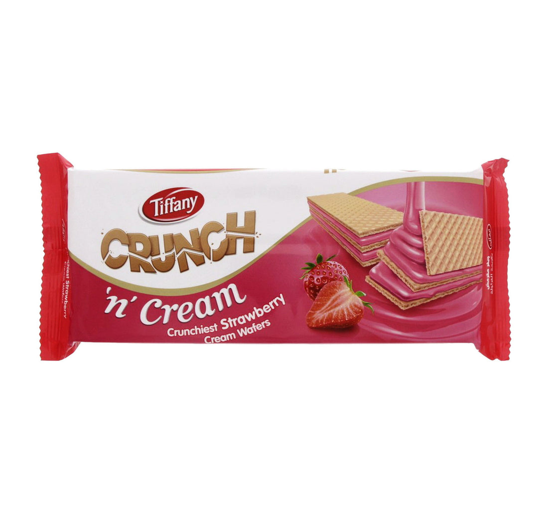 Tiffany Crunch 'n' Cream Strawberry Cream Wafers 135 g