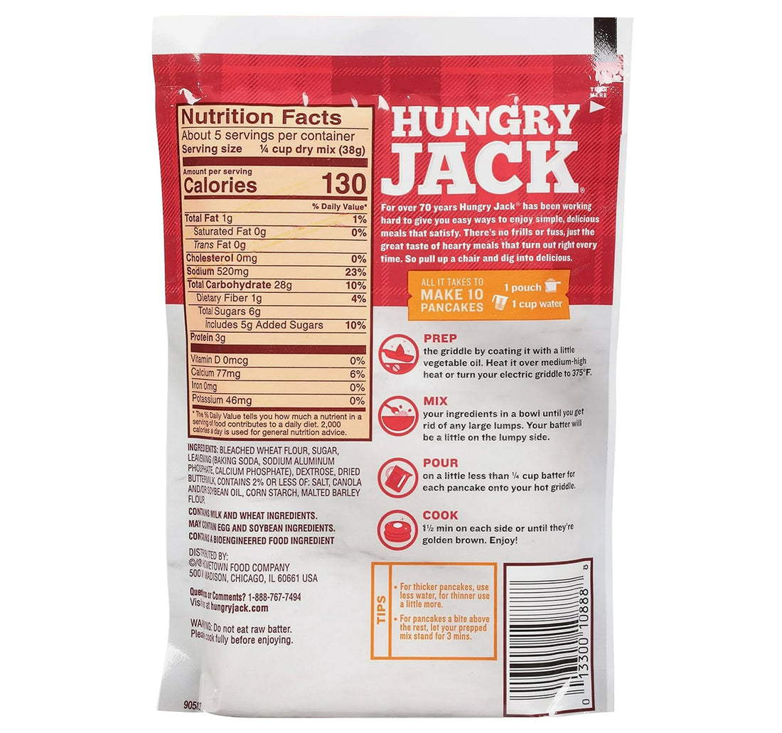 Hungry Jack Complete Buttermilk Pancake & Waffle Mix 198 g