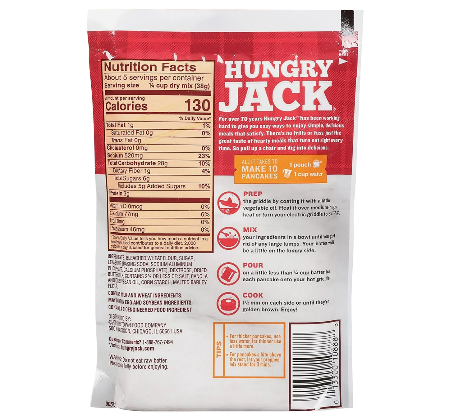Hungry Jack Complete Buttermilk Pancake & Waffle Mix 198 g