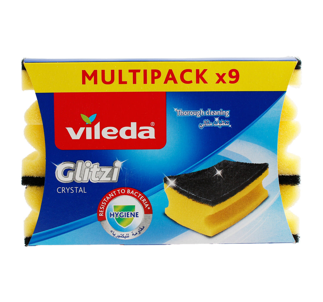 Vileda Glitzi Crystal Nail Saver Sponge 9 pcs