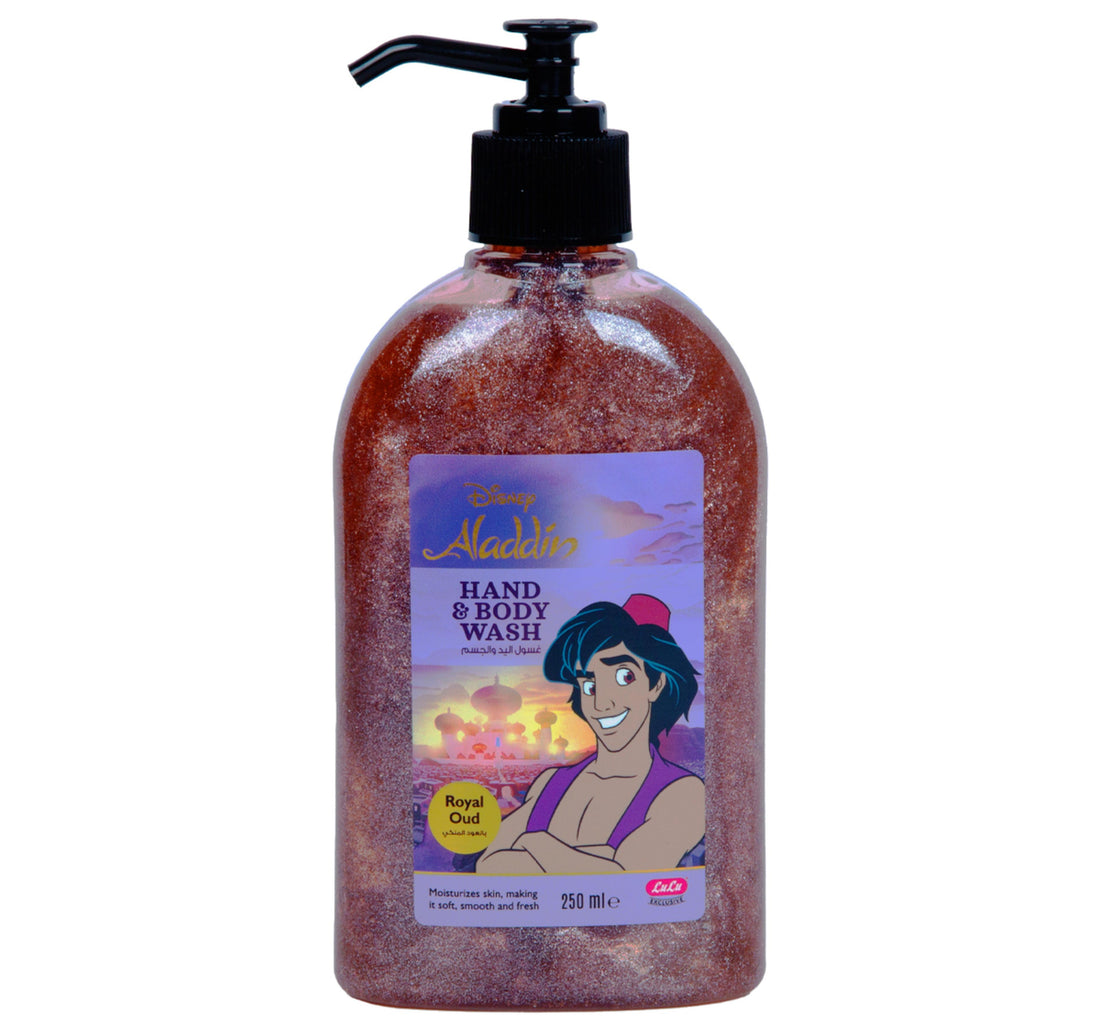 غسول اليدين والجسم برائحة العود الملكي من ديزني علاء الدين، 250 مل