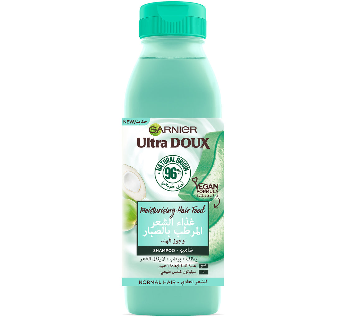 شامبو غارنييه ألترا دو المرطب للشعر بخلاصة الصبار وجوز الهند 350 مل