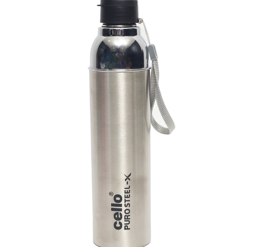 Cello Stainless Steel Water Bottle Puro Steel-X Polo 600ml