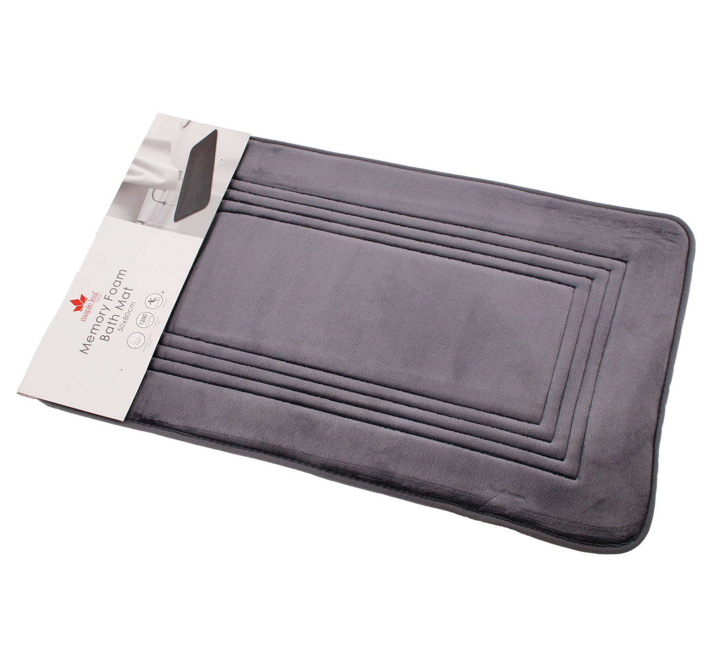 Maple Leaf Home Memory Foam Bath Mat, Assorted, SG-402