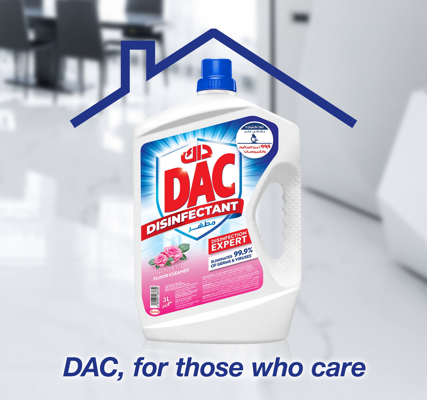 Dac Disinfectant Rose 2.9 Litre + Floral 2.9 Litre