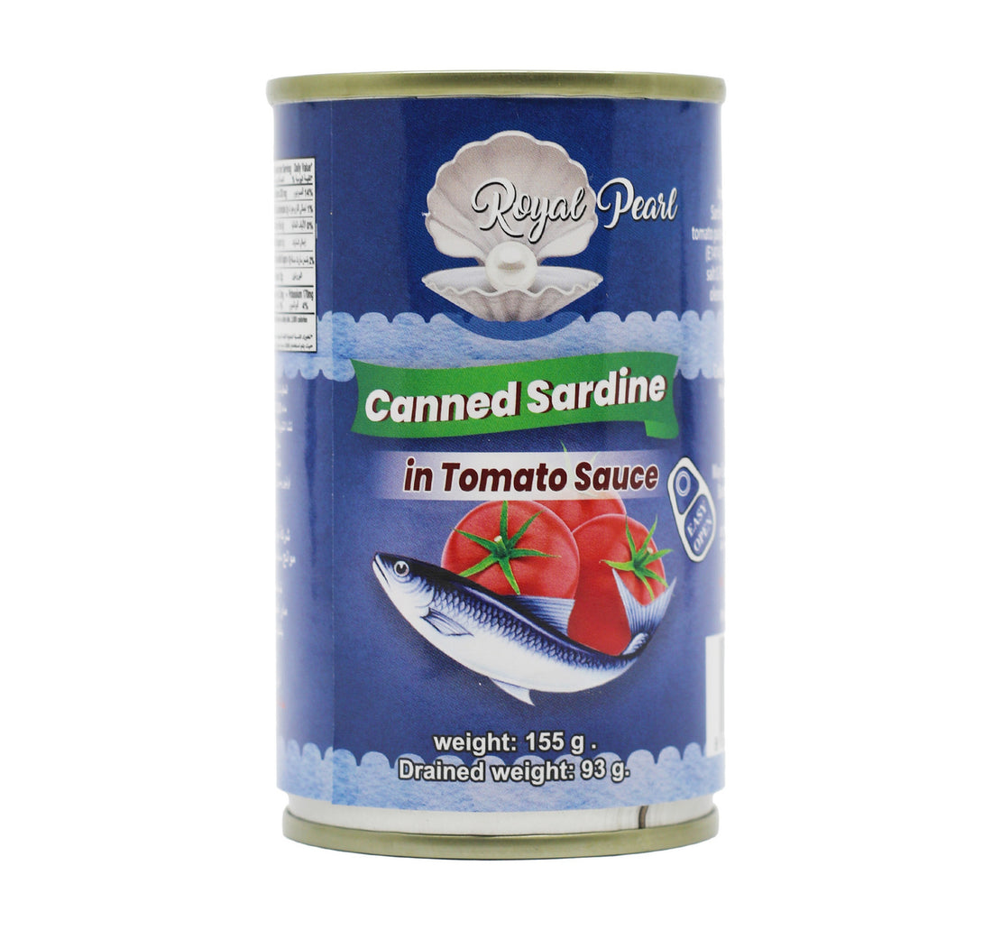 سردين رويال بيرل بصلصة الطماطم 155 جم