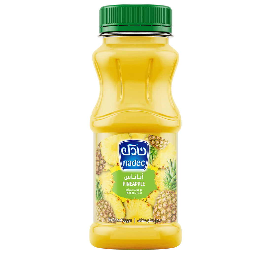 Nadec No Added Sugar Pineapple Juice with Mix Fruit 180 ml