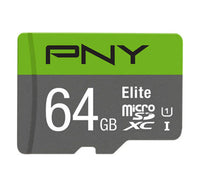 بطاقة مايكرو SD من PNY PSDUX64U185GWGE سعة 64 جيجابايت