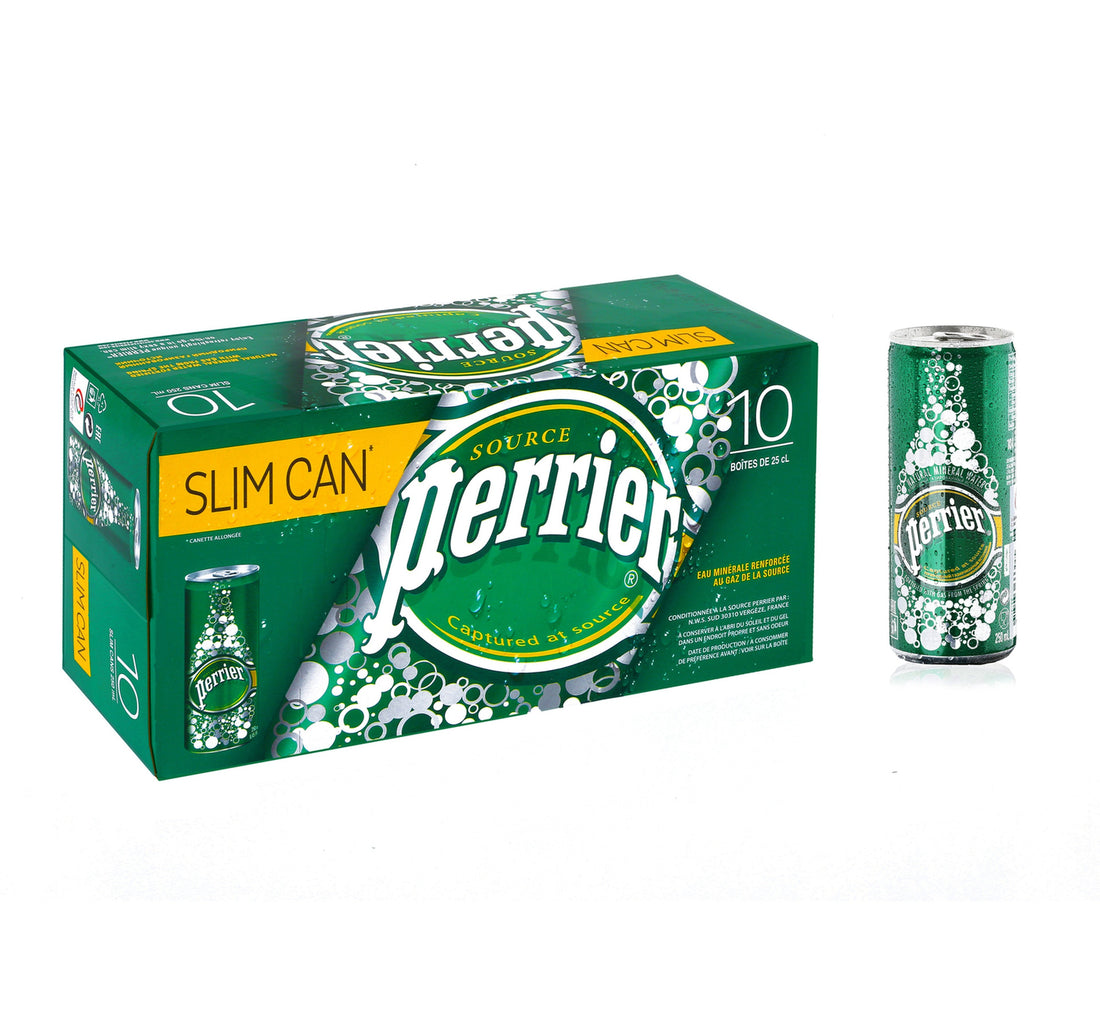 Perrier Natural Sparkling Mineral Water Regular 10 x 250 ml