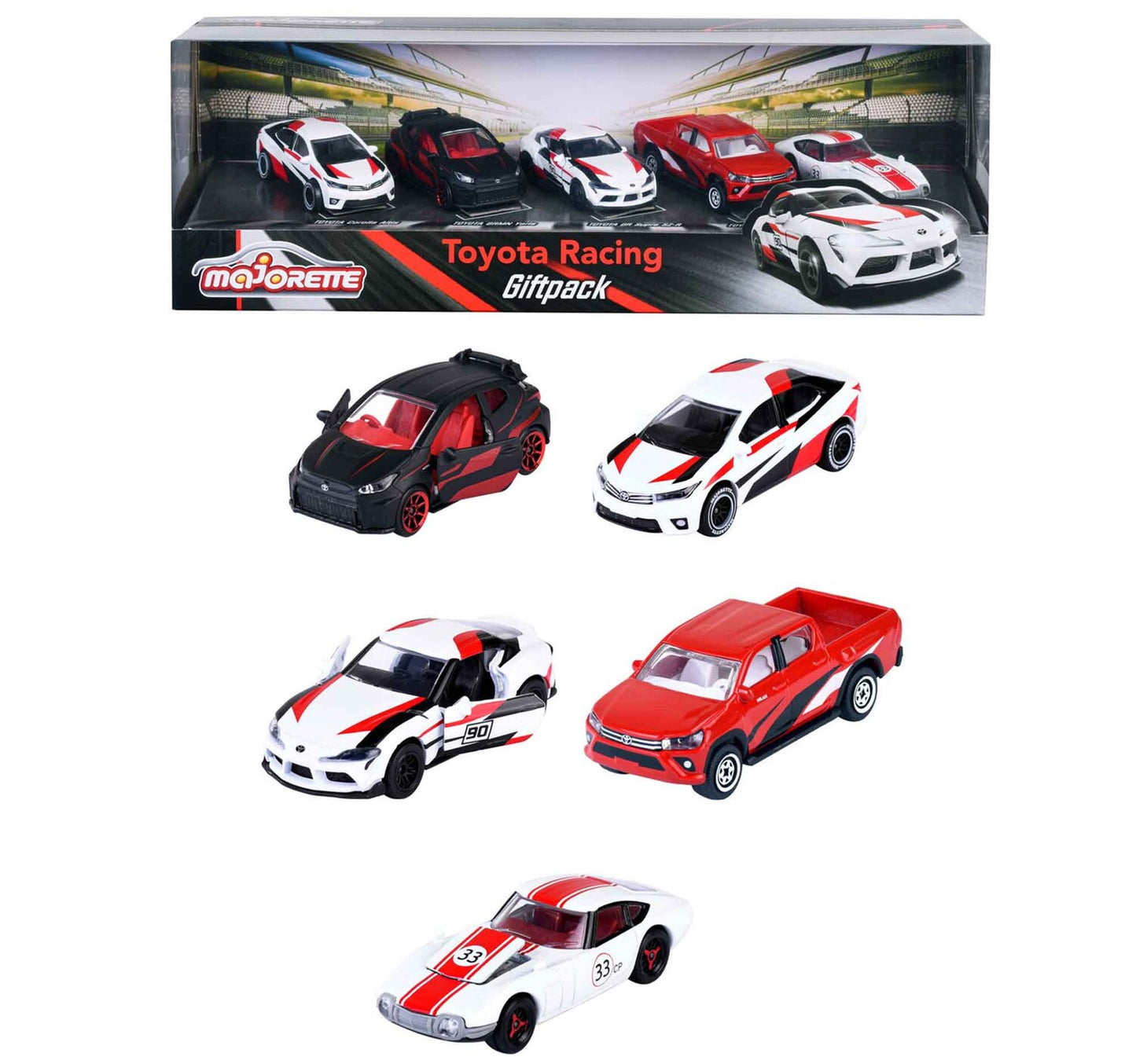 Majorette Toyota Racing Die-Cast Gift Set, 212053189