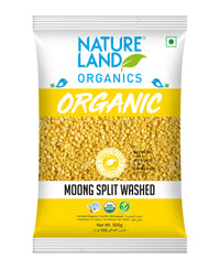 Natureland Organics Moong Split Washed 500 g