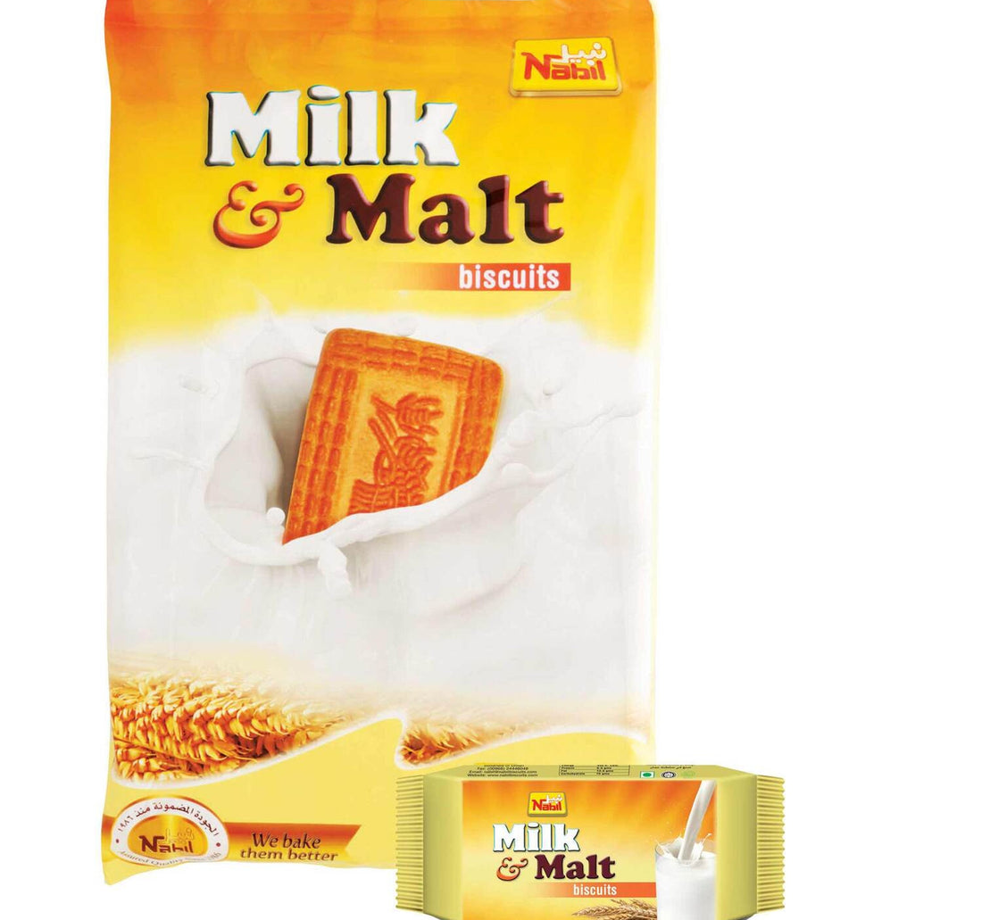 Nabil Biscuits Milk& Malt 12 x 48g