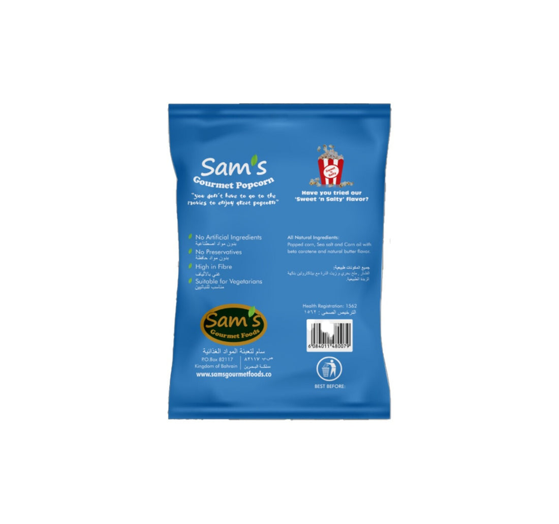 Sam's Popcorn Lightly Sea Salt 40 g