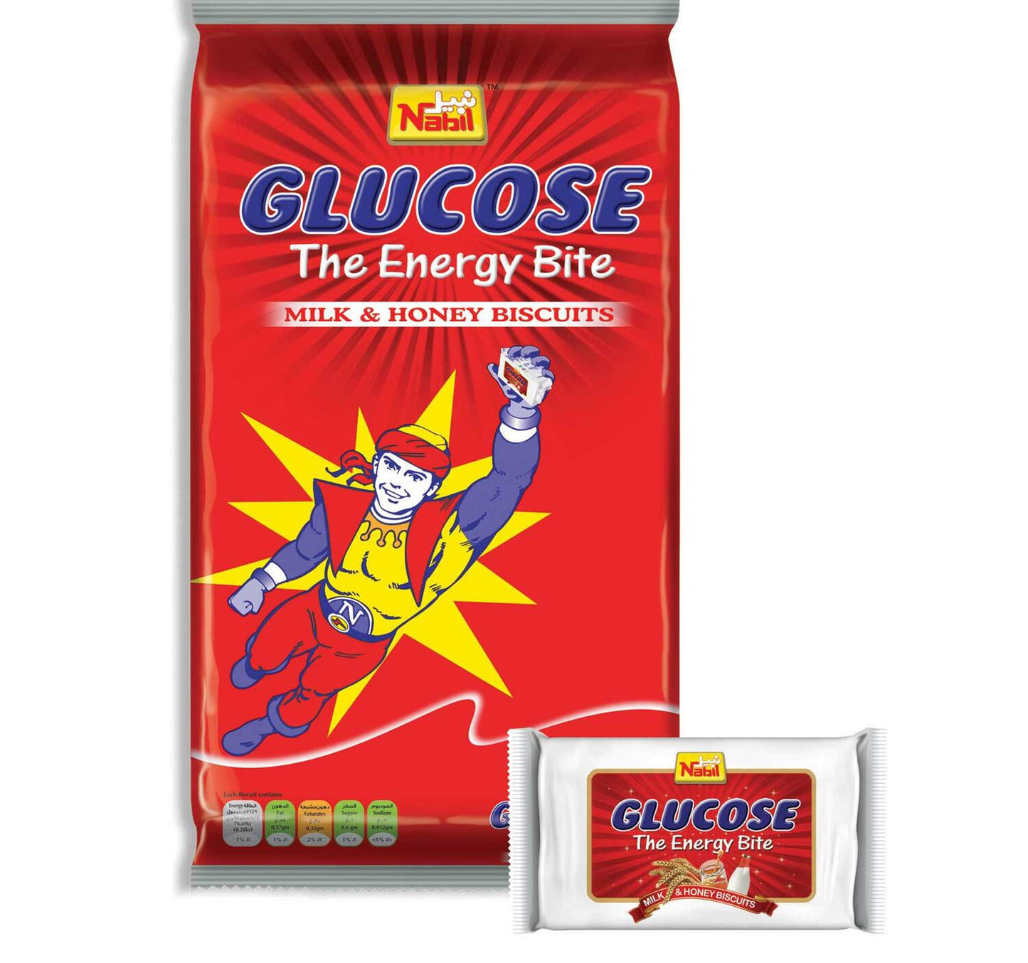 Nabil Glucose Milk & Honey Biscuits 12 x 40g