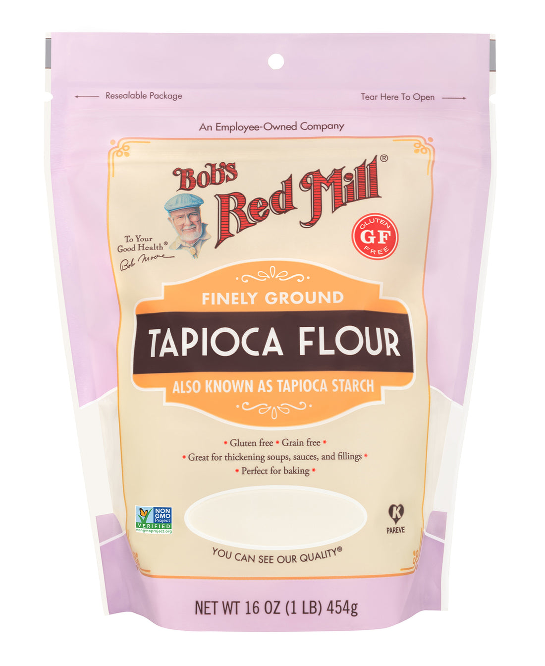 دقيق التابيوكا المطحون ناعماً من بوبز ريد ميل 454 جم