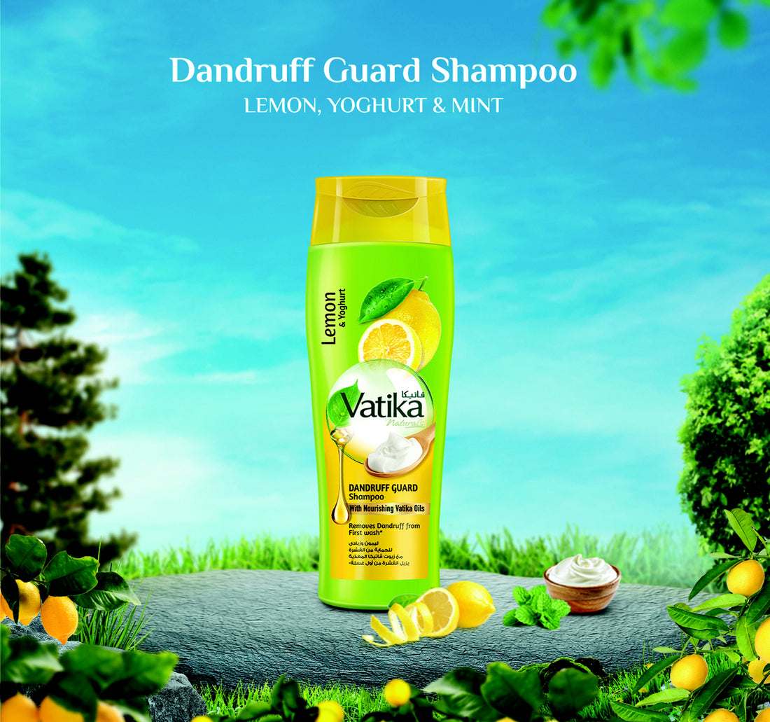 Vatika Naturals Dandruff Guard Shampoo Lemon & Yoghurt Removes Dandruff From First Wash 400 ml