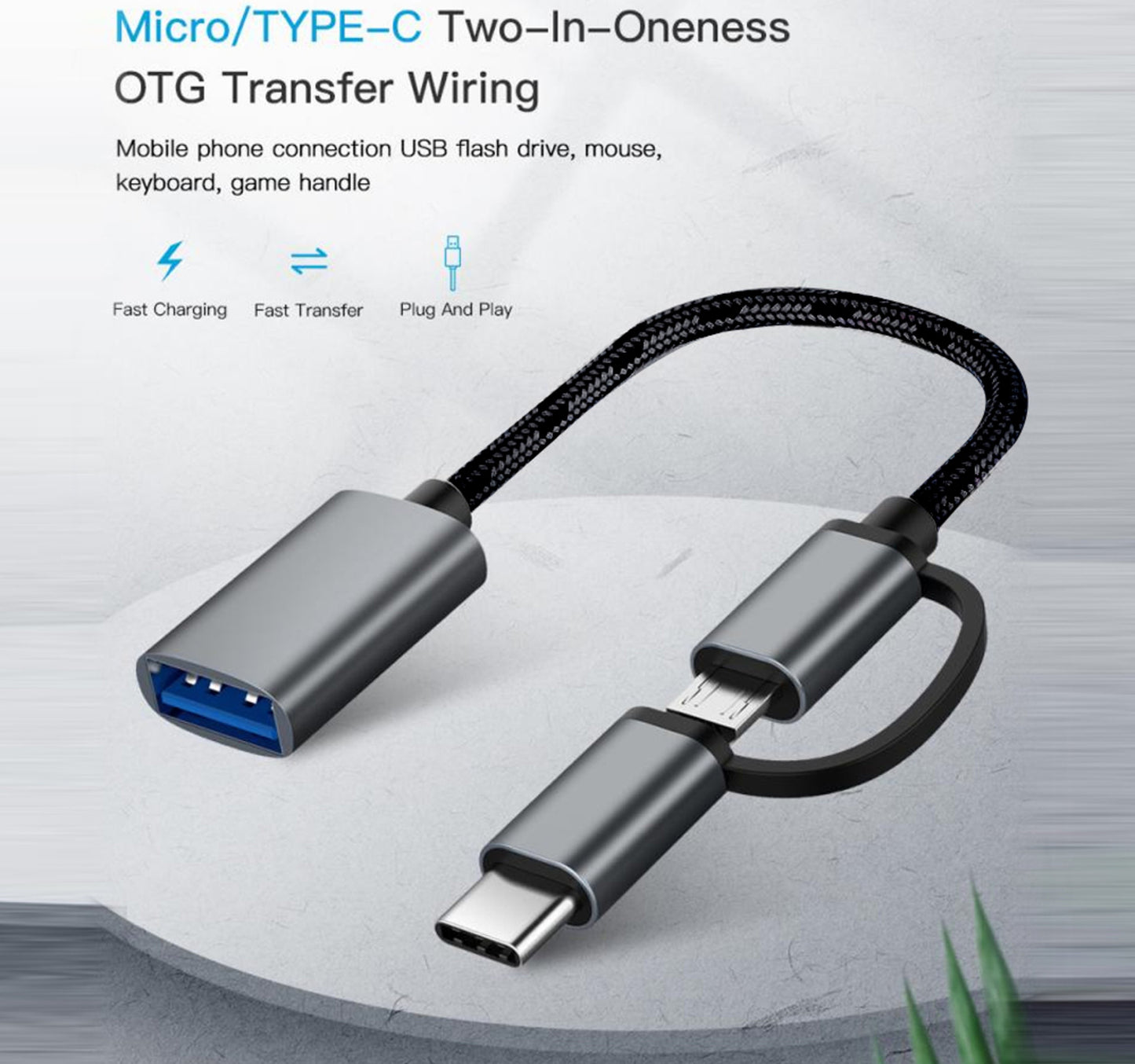 Trands 2 in 1 USB 3.0 Adapter OTG Cable CA344