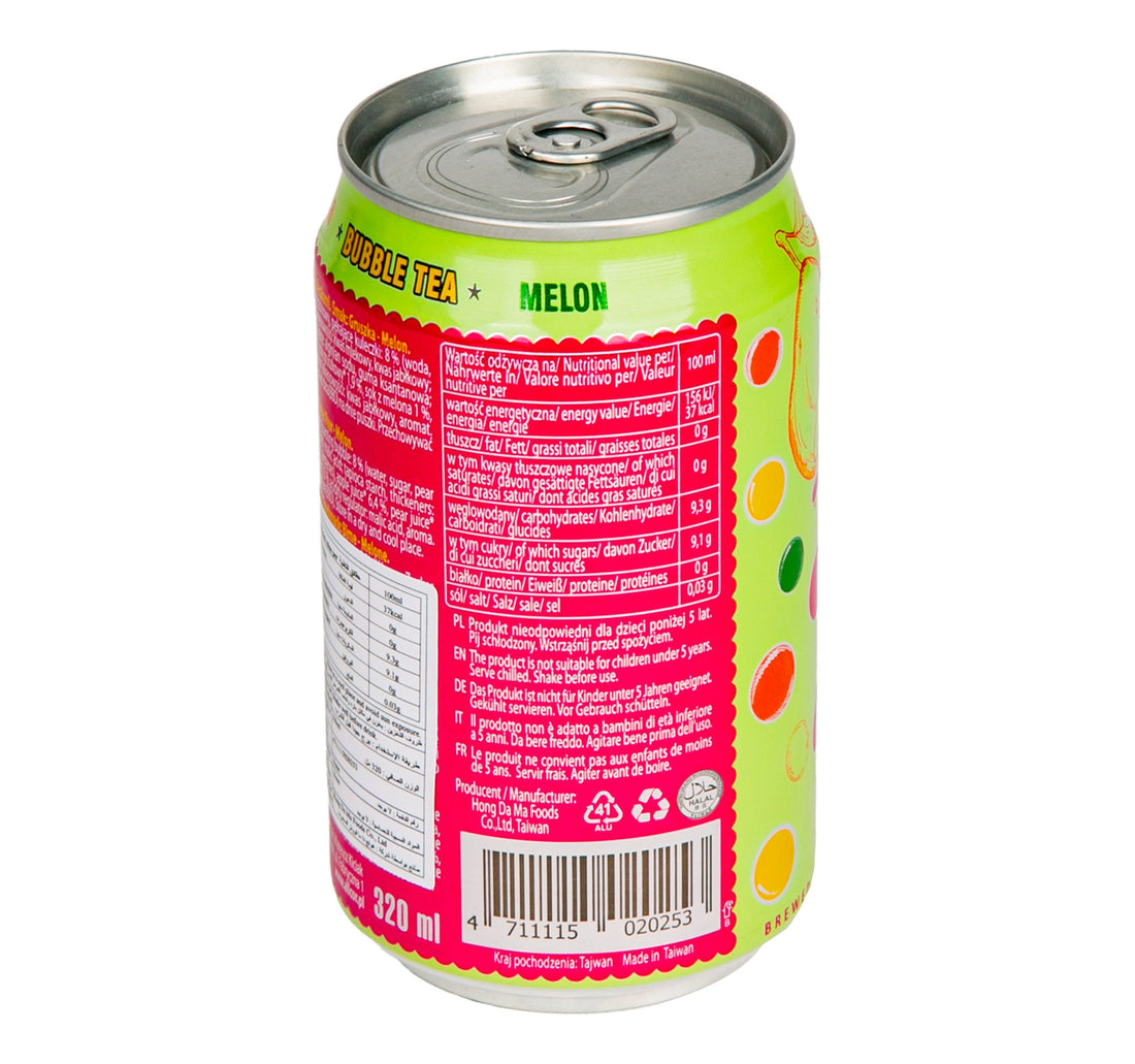 Madam Hong Lady Boba Bubble Tea Pear Melon & Green Tea 320 ml