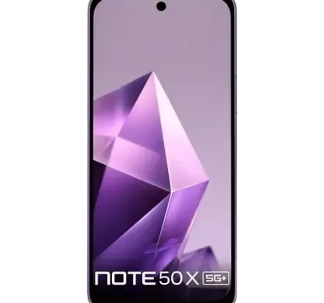هاتف ذكي Infinix Note 50x 5G، ذاكرة وصول عشوائي (RAM) سعة 8 جيجابايت، سعة تخزين 256 جيجابايت، لون بنفسجي ساحر، X6857