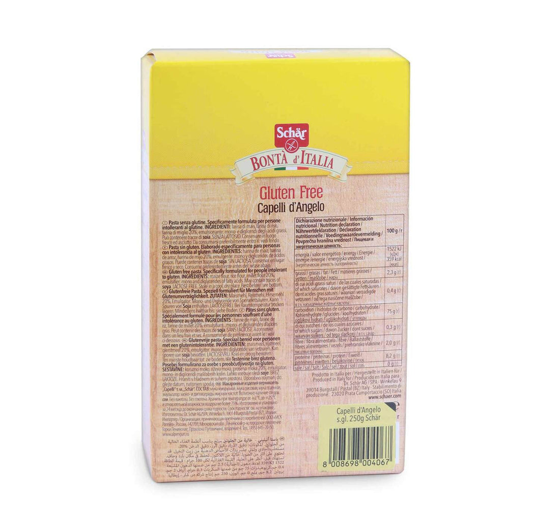 Schar Bonta d' Italia Gluten Free Capelli Angelo 250 g