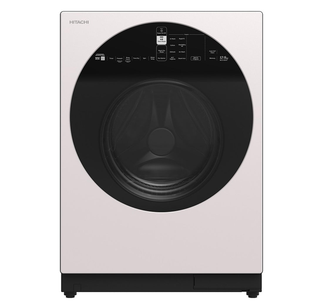 Hitachi Front Load Washing Machine BD-120GV3CG-X Wh 12Kg