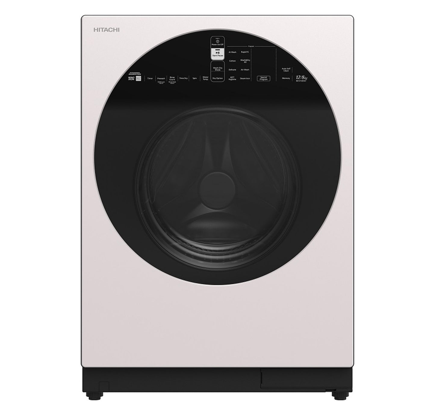 Hitachi Front Load Washing Machine BD-120GV3CG-X Wh 12Kg