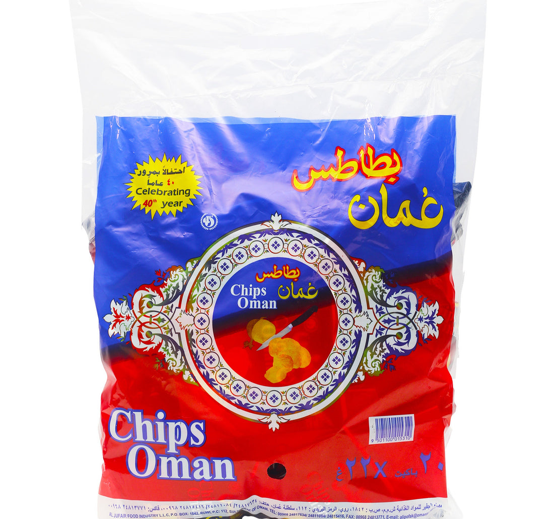 رقائق عمان بنكهة الفلفل الحار 20 × 22 جم