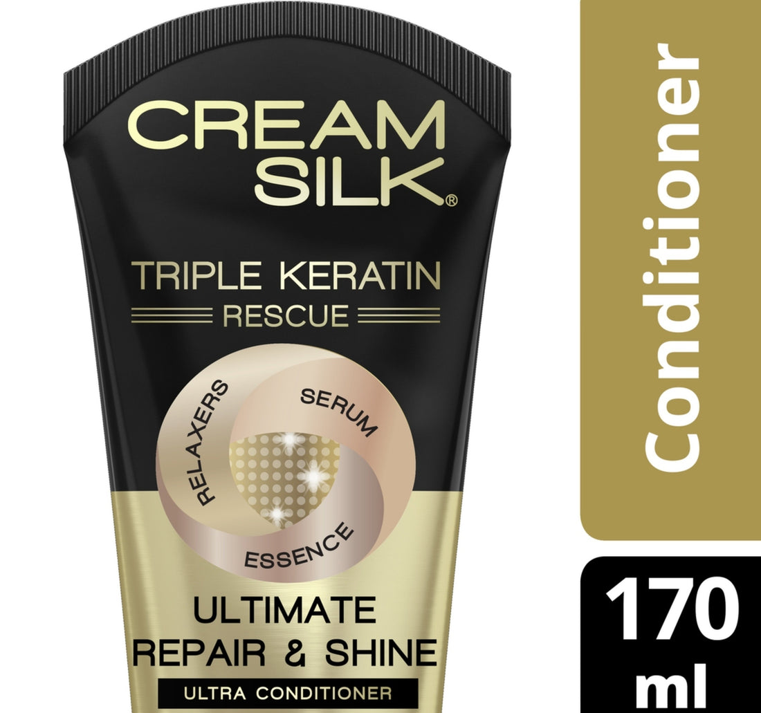 Cream Silk Triple Keratin Rescue Ultimate Repair & Shine Conditioner 170 ml