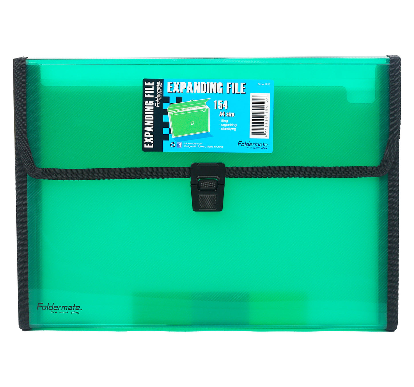 Foldermate Expanding File FE154 Assorted Colors